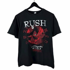 Mens Y2K 2013 Rush Clockwork Angels Rock Band Tour Music Shirt Size M